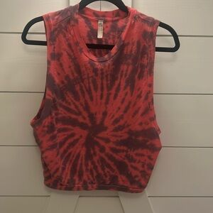 Free people movement tye dye pink and purple tank